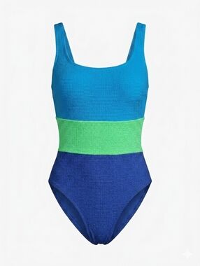 NWOT Vintage 80s Maillot Baltex Body ID One-Piece Swimsuit, Size 10 Long